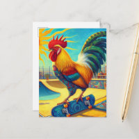 Coq de skate planétaire coloré