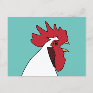 Carte Postale Coq Poule