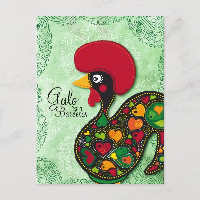 Carte Postale Coq typique de Barcelos - Galo de Barcelos (Devant)