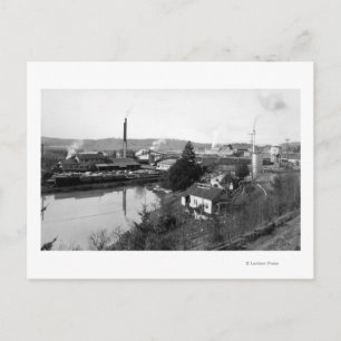 Carte Postale Coquille, OR Vue ville et scieries