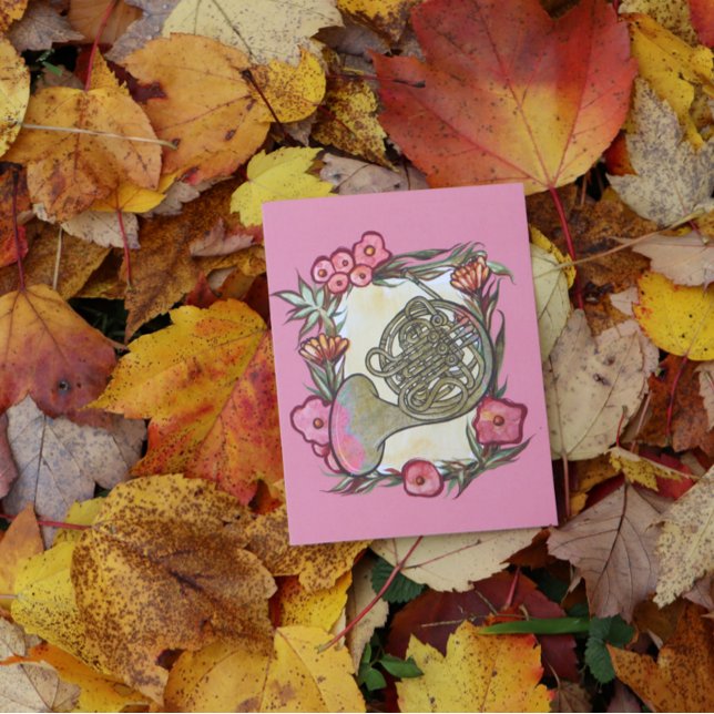 Carte Postale Cor d'harmonie Camp d'été Art Cors d'harmonie Prof (Créateur téléchargé)