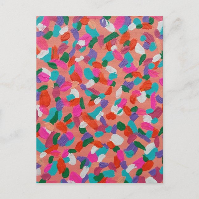 Carte Postale Coral Reef Delight Abstrait (Devant)