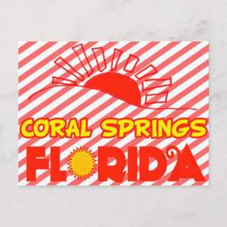 Carte Postale Coral Springs, Floride