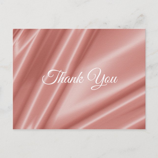 Carte Postale Coral texture soie. Merci. (Devant)