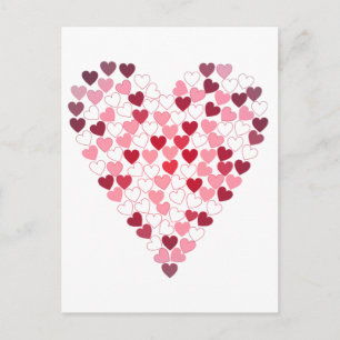 Carte Postale Corazon de Corazones