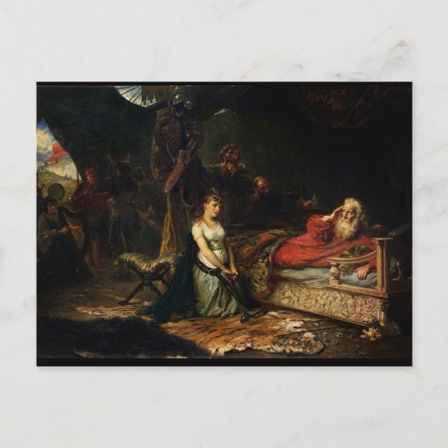 Carte Postale Cordelia and King Lear (Devant)