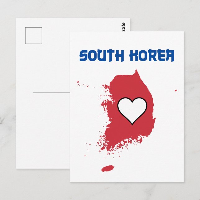 Carte Postale Corée du Sud (Devant / Derrière)