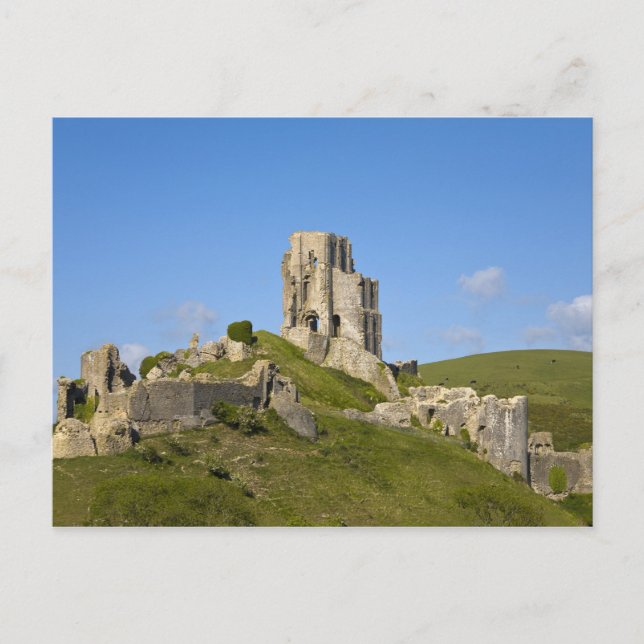 Carte Postale Corfe Castle, Corfe, Dorset, Angleterre (Devant)
