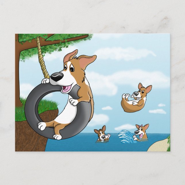 Carte Postale Corgi (Devant)