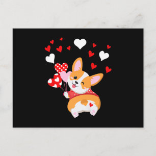 Carte Postale Corgi Heart, Devine Ce Corgi Butt
