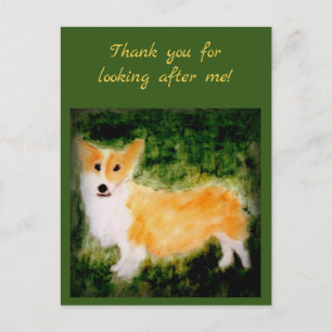 Carte Postale Corgi Merci photo pour animaux de compagnie