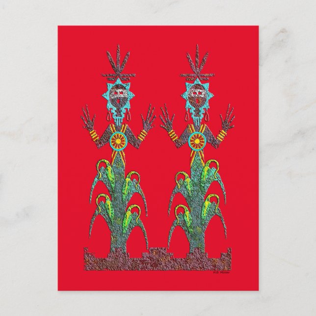 Carte Postale Corne bleu (Devant)