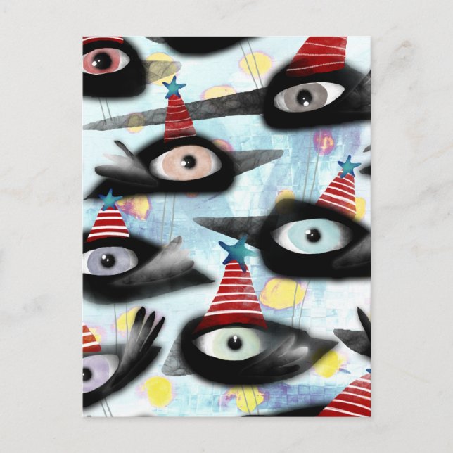 Carte Postale Corneilles belle fête d'hiver (Devant)