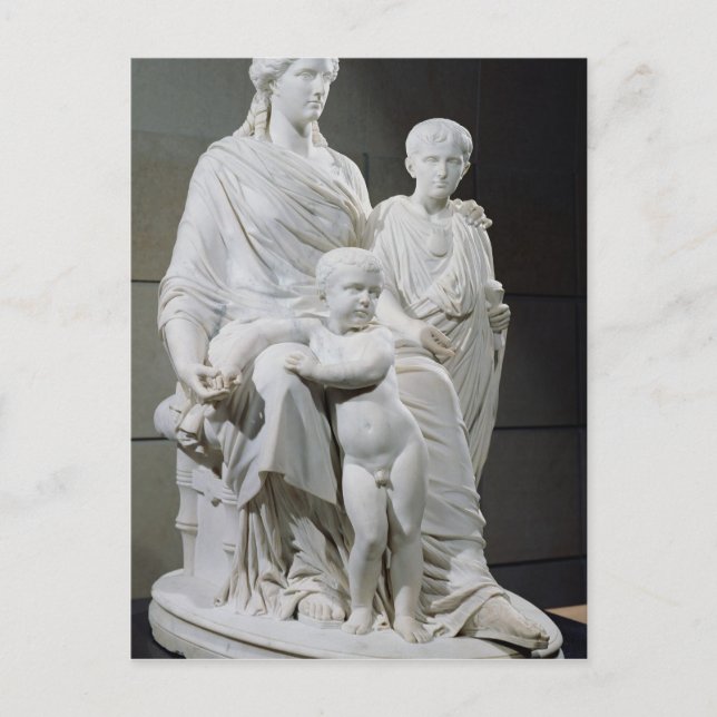 Carte Postale Cornelia, mère des deux frères Gracchi (Devant)