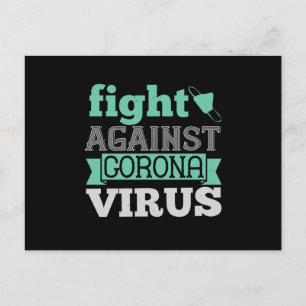 Carte Postale Corona - Lutte contre le virus Corona