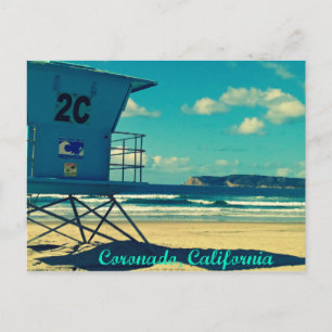 Carte Postale Coronado California Life Guard Tower