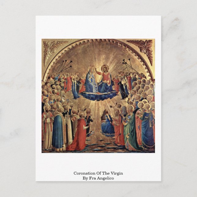 Carte Postale Coronation De La Vierge Par Fra Angelico (Devant)