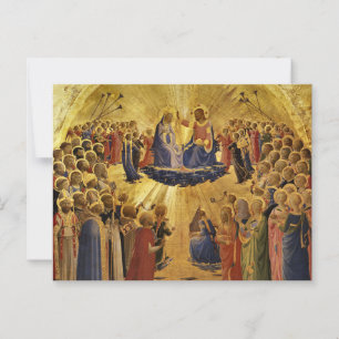 Carte Postale Coronation de la Vierge par Fra Angelico