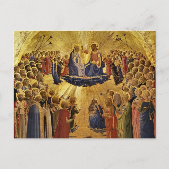 Carte Postale Coronation de la Vierge par Fra Angelico (Devant)