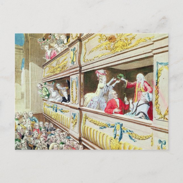 Carte Postale Coronation de Voltaire au Théâtre Français (Devant)