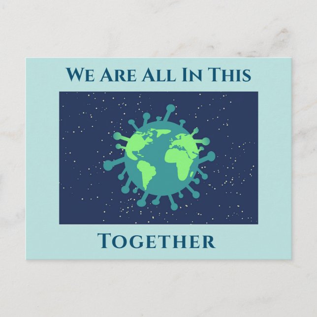 Carte Postale Coronavirus Couvre 19 Tout Dans Ce Ensemble (Devant)