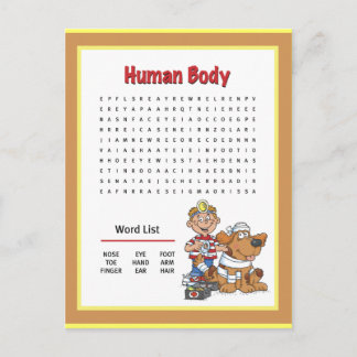 Carte Postale Corps humain