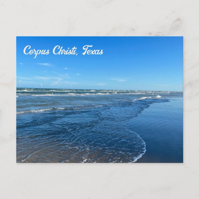 Carte Postale Corpus Christi Texas Beach Waves Photographie (Devant)