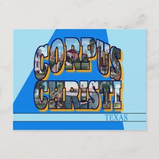 Carte postale Corpus Christi Texas Grande Lettre