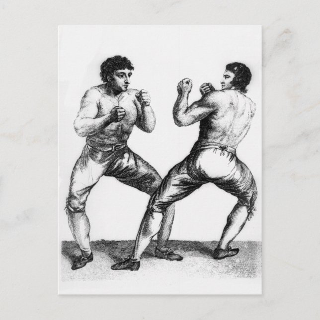 Carte Postale Correspondance de boxe (Devant)