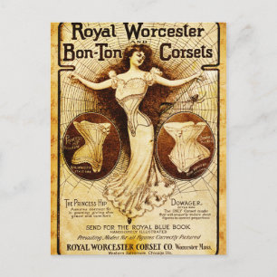 Carte Postale Corsets royaux Worcester