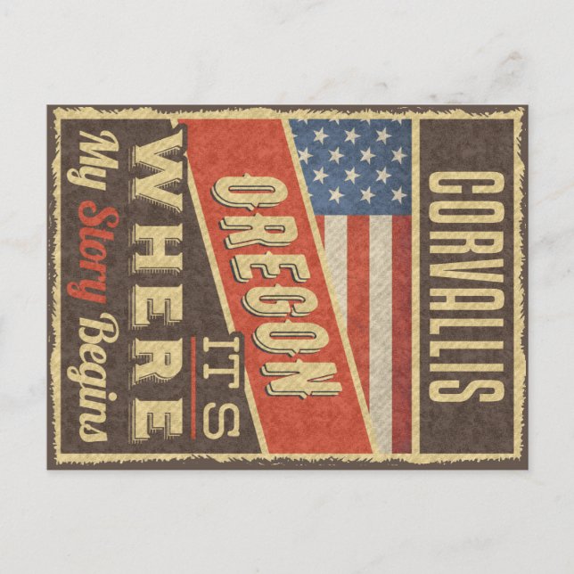 Carte Postale Corvallis Oregon (Devant)