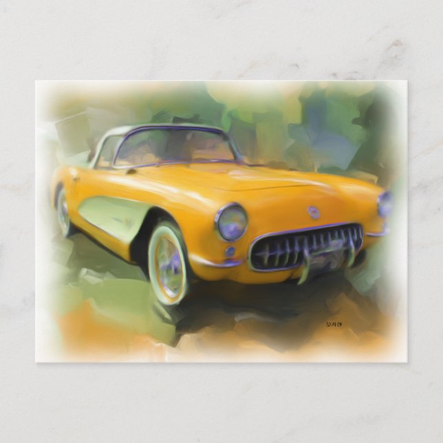 Carte postale Corvette 1957 (Devant)