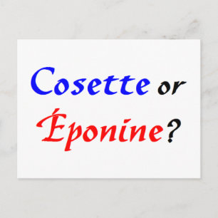 Carte Postale Cosette Les Misérables