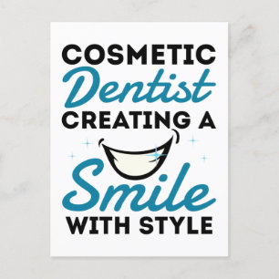 Carte Postale Cosmétique Dentiste Dentistère Style de sourire