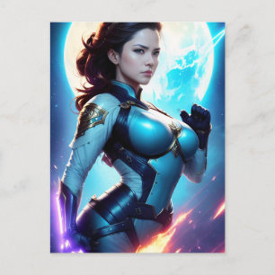 Carte Postale Cosmic Retro 50's Sci-Fi Nova Space Ranger