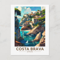 Costa Brava Espagne Catalogne Voyage Art Vintage