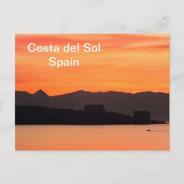 Carte Postale Costa del Sol, Espagne (Devant)