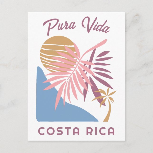Carte Postale Costa Rica Moto Pura Vida (Devant)