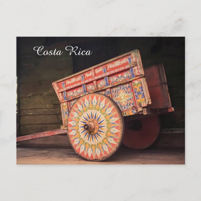 Carte postale Costa Rica Ox Cart (Devant)