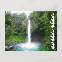 Carte postale Costa Rica Tropical Blue Waterfall