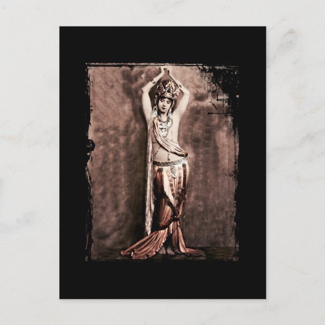 Carte Postale Costume de danseuse du ventre Mata Hari (Devant)
