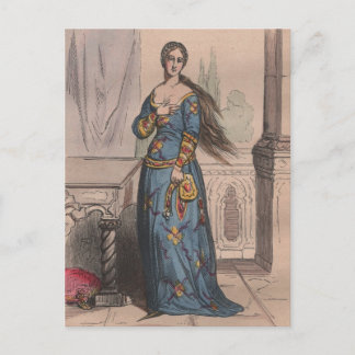 Carte Postale Costume français médiéval sous Charles VI