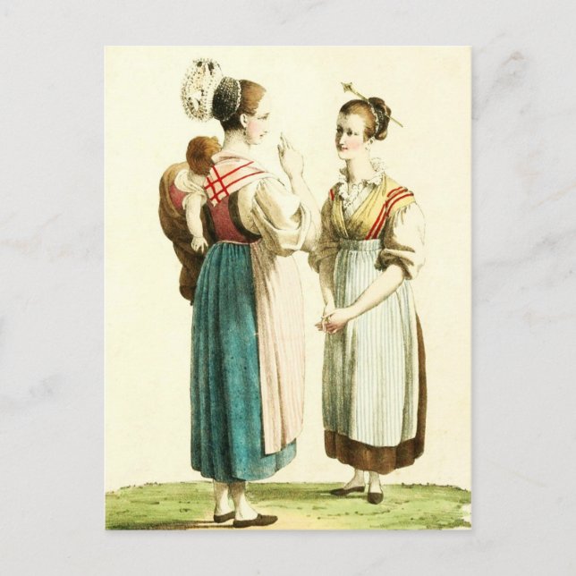 Carte Postale Costume suisse traditionnel du canton d'Uri (Devant)