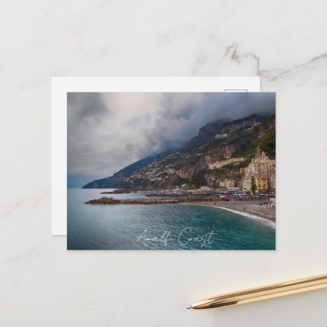 Carte Postale Côte Amalfi (Devant/Arrière en situation)
