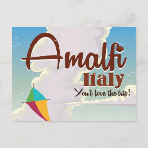 Carte Postale Côte d'Amalfi Italie Impression de poster de voyag