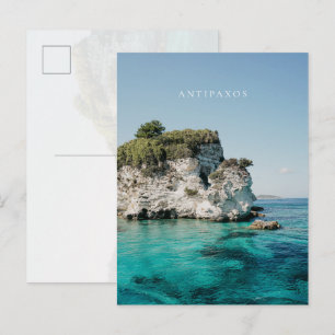 Carte Postale Côte d'Antipaxos, à Paralia Voutoumi, Grèce