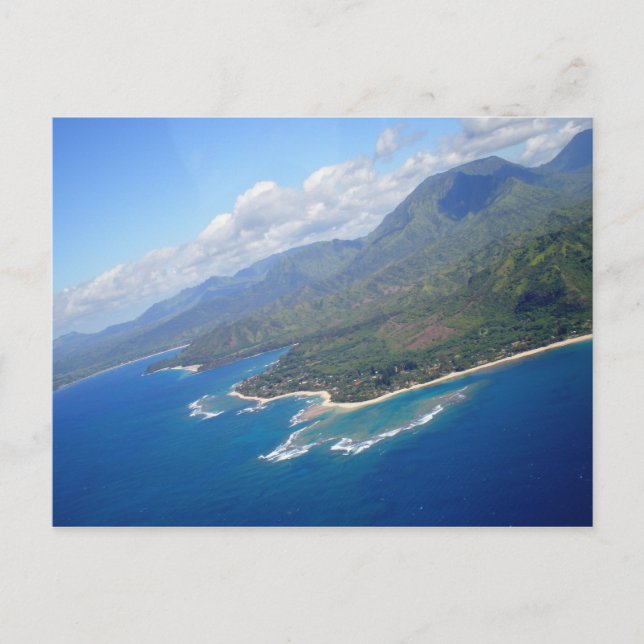 Carte Postale Côte de Kauai, Hawaii (Devant)