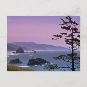 Carte Postale Côte de l'Oregon, Parc d'état Ecola, Oregon