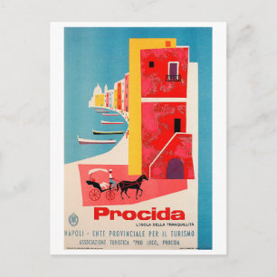 Carte Postale Côte de Procida, Naples, Italie
