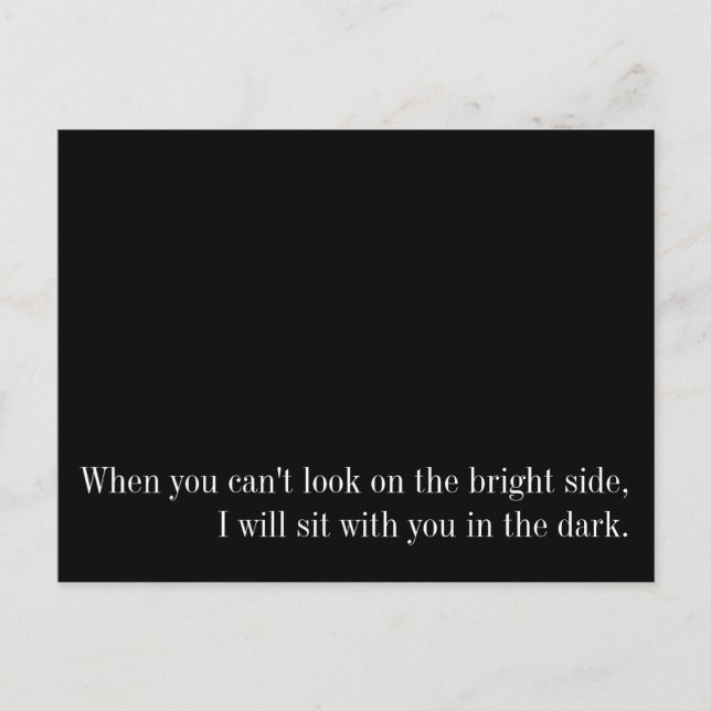 Carte postale côté lumineux (Devant)